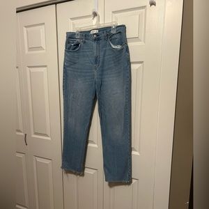 NWOT Abercrombie & Fitch The Ankle Straight Ultra High Rise Curve Love Jeans
